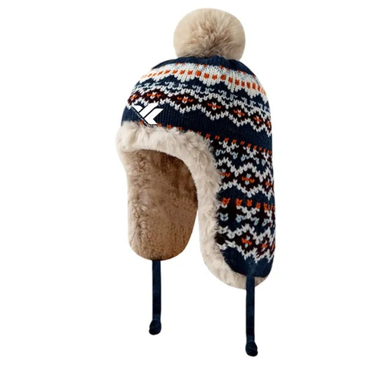 Rabbit fur thickened fleece-lined Lei Feng hat