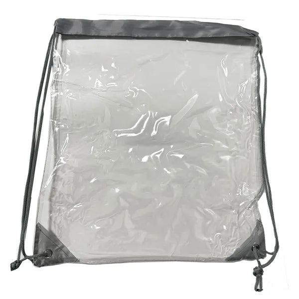 Clear Drawstring Backpack ( 12" W x 12" H)