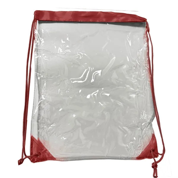 Clear Drawstring Backpack ( 12" W x 12" H)