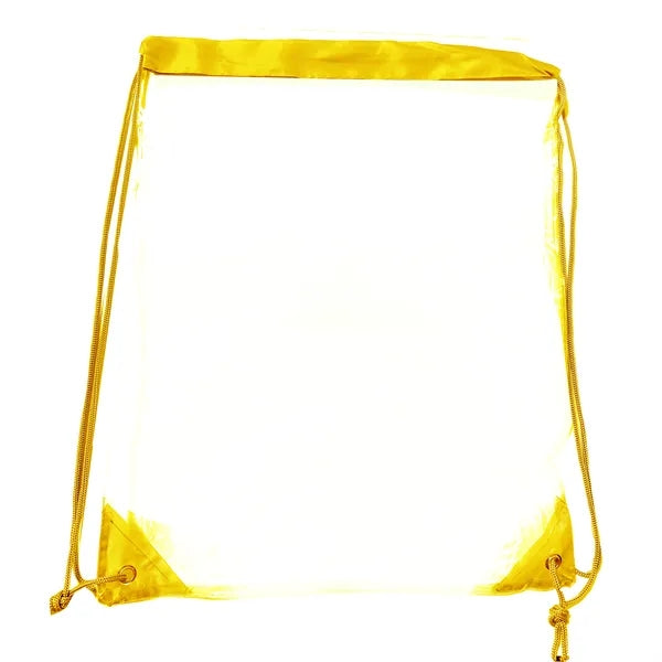 Clear Drawstring Backpack ( 12" W x 12" H)