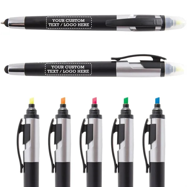 Multi-Color Stylus Highlighter Pen for Touchscreens