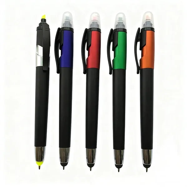 Multi-Color Stylus Highlighter Pen for Touchscreens