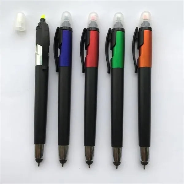 Multi-Color Stylus Highlighter Pen for Touchscreens