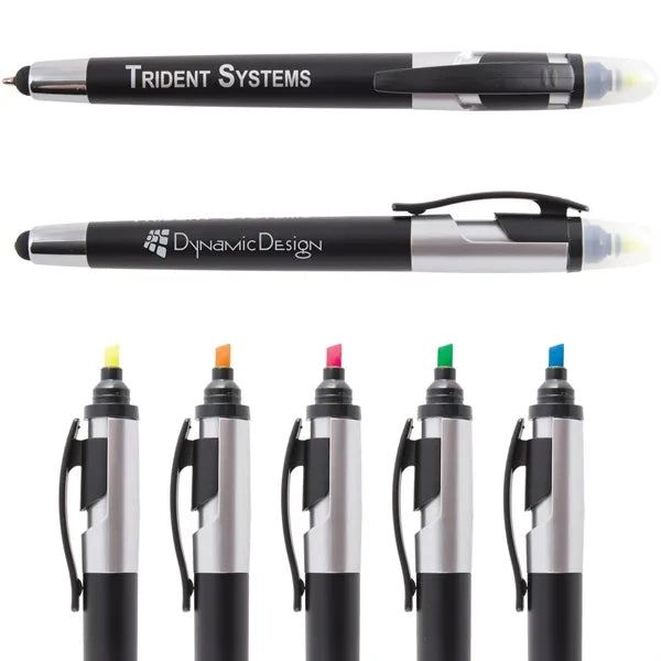 Multi-Color Stylus Highlighter Pen for Touchscreens