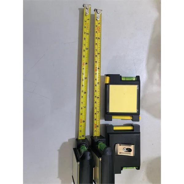 5-in-1 Square Steel Tape Measure with Notepad Pen