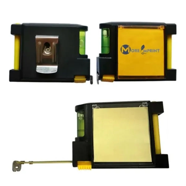 5-in-1 Square Steel Tape Measure with Notepad Pen