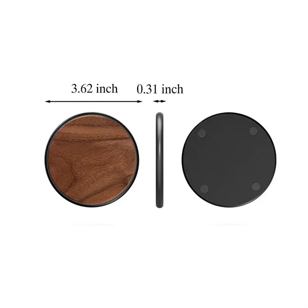 15W wooden wireless charger anti-slip fast charging pad