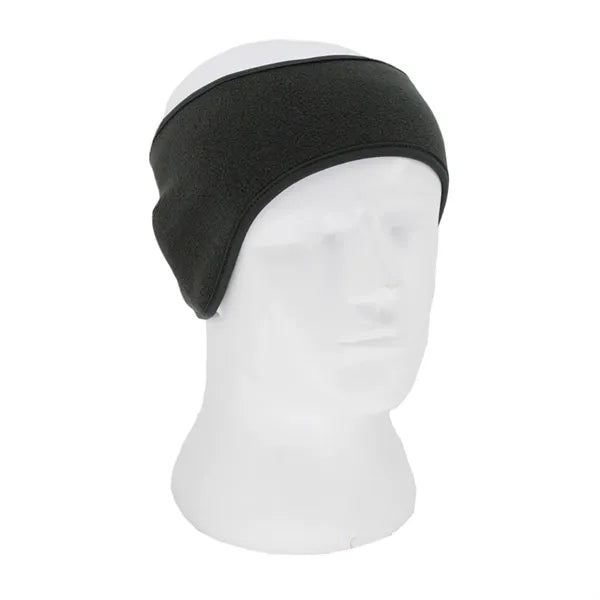 Fleece headband with ear flaps for sports, running, cycling