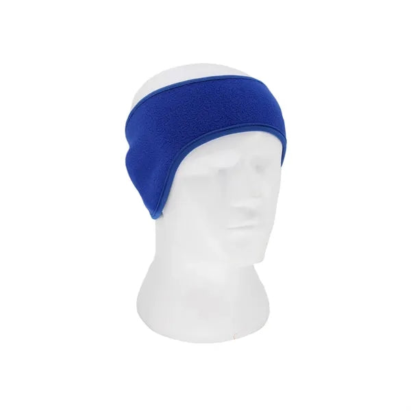 Fleece headband with ear flaps for sports, running, cycling