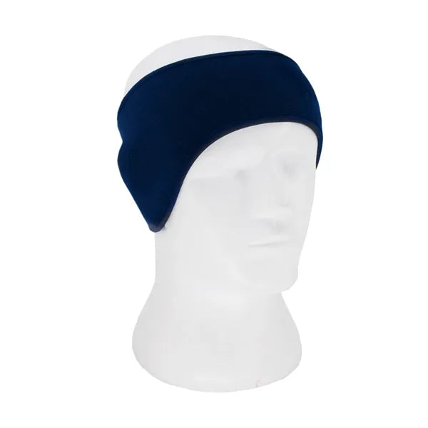 Fleece headband with ear flaps for sports, running, cycling