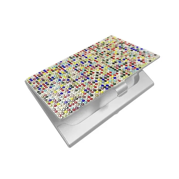 Metal Rhinestone Business Card Holder