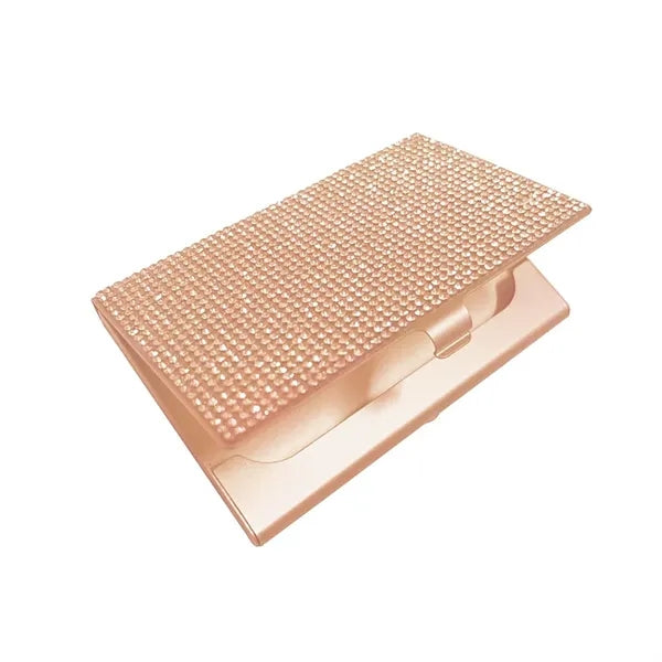Metal Rhinestone Business Card Holder