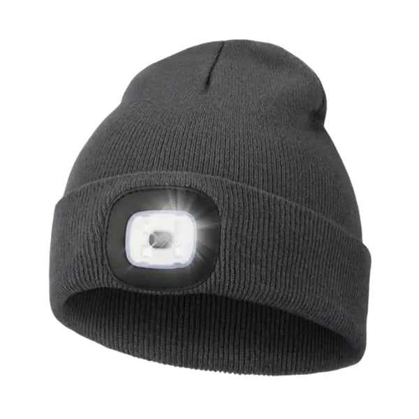 USB Rechargeable Knitted Hat w/ Led Light