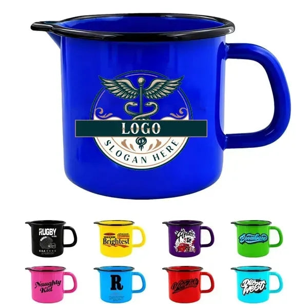 14oz-Enameled Steel Gift Mug-Christmas