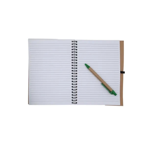 Eco Spiral Notebook with Matching Eco Pen