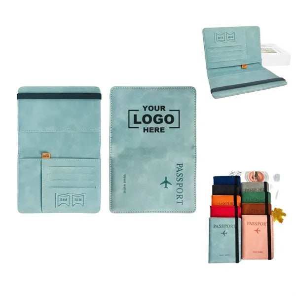Leather Passport Holder Covers Case