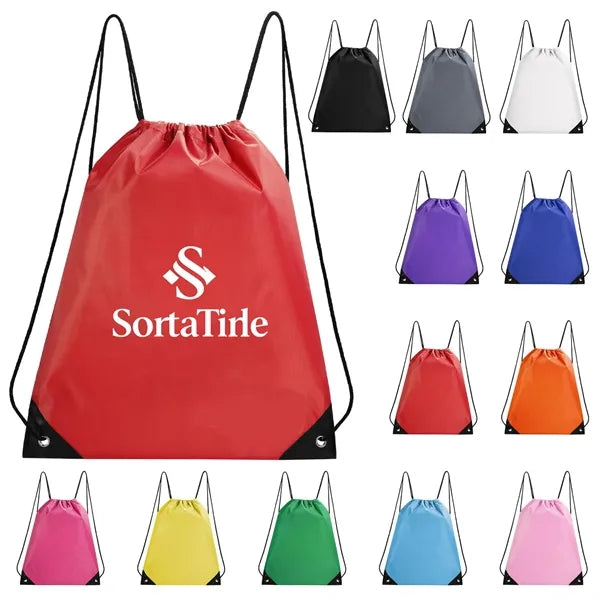 Polyester Drawstring Cinch Backpack 210D