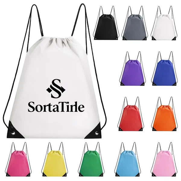 Polyester Drawstring Cinch Backpack 210D