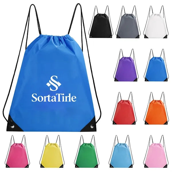 Polyester Drawstring Cinch Backpack 210D