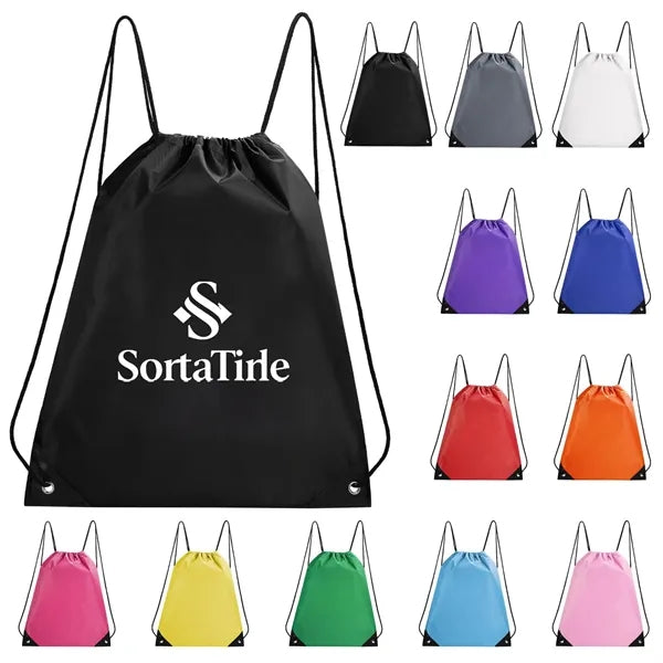 Polyester Drawstring Cinch Backpack 210D