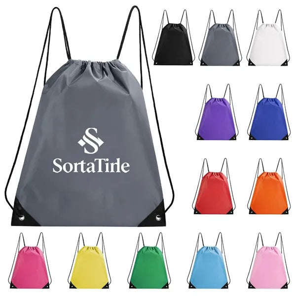 Polyester Drawstring Cinch Backpack 210D