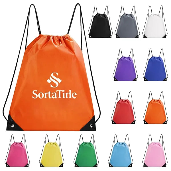 Polyester Drawstring Cinch Backpack 210D
