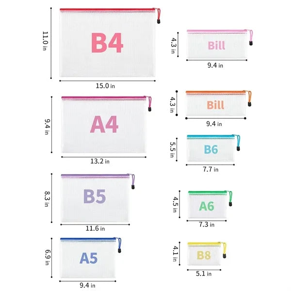 8 Sizes Mesh Pouch