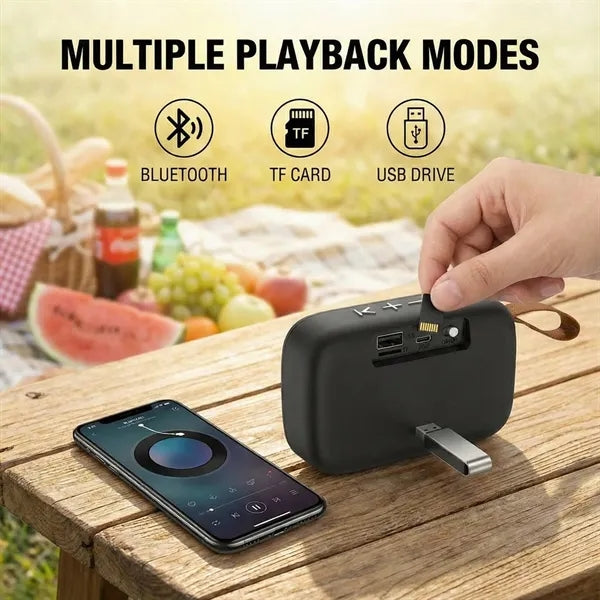 Portable HiFi Wireless Bluetooth Speaker with Handle, TF Car