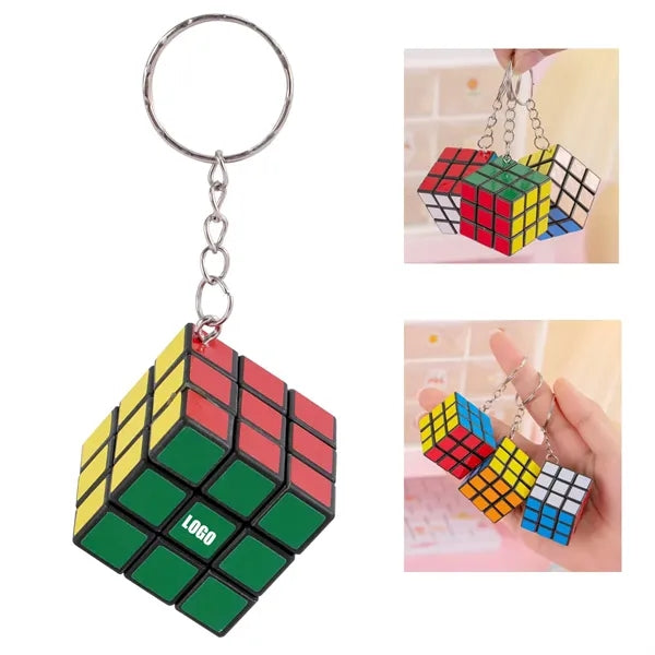 Mini 3x3 Rubik's Cube Keychain