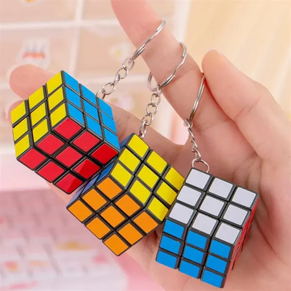 Mini 3x3 Rubik's Cube Keychain