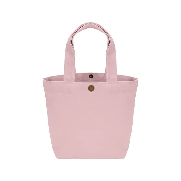 12 oz Cotton Canvas Mini Tote Bag Solid Color with 12 Colors