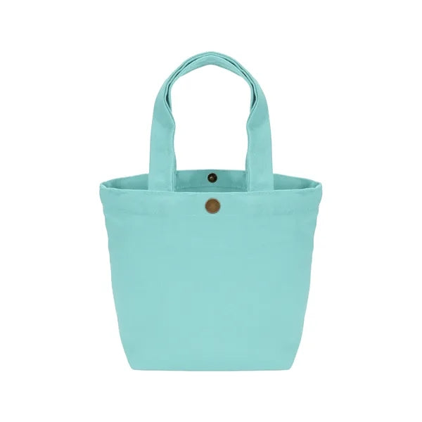 12 oz Cotton Canvas Mini Tote Bag Solid Color with 12 Colors