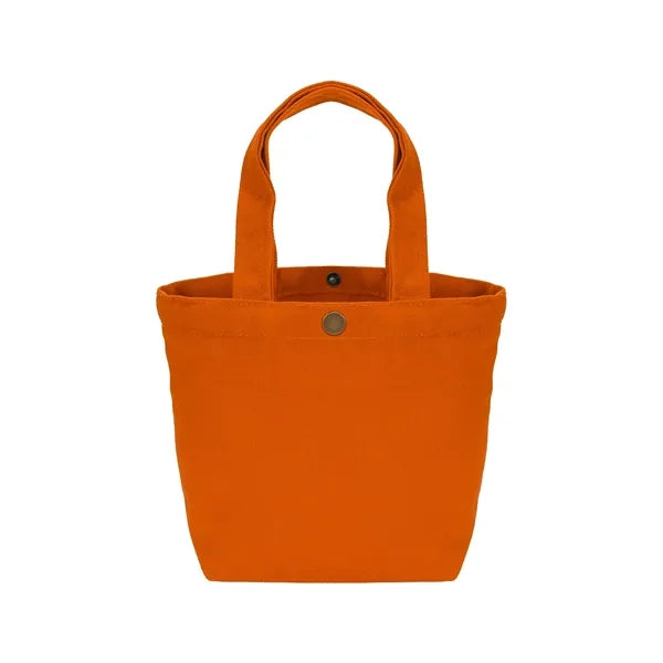 12 oz Cotton Canvas Mini Tote Bag Solid Color with 12 Colors