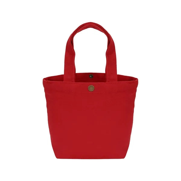 12 oz Cotton Canvas Mini Tote Bag Solid Color with 12 Colors