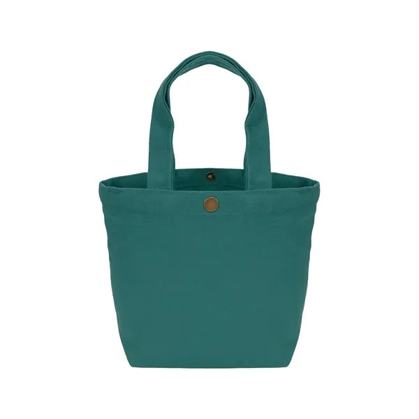 12 oz Cotton Canvas Mini Tote Bag Solid Color with 12 Colors