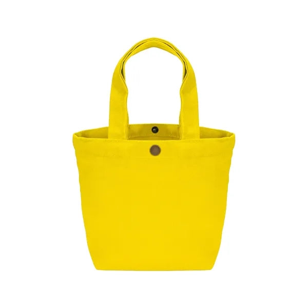 12 oz Cotton Canvas Mini Tote Bag Solid Color with 12 Colors