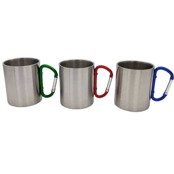 300ml Stainless Steel Carabiner Cup