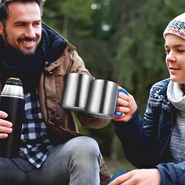 300ml Stainless Steel Carabiner Cup