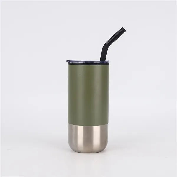 16oz Stainless Steel Vacuum Insulated Straw Cup