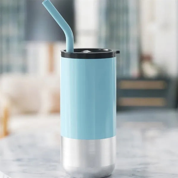 16oz Stainless Steel Vacuum Insulated Straw Cup