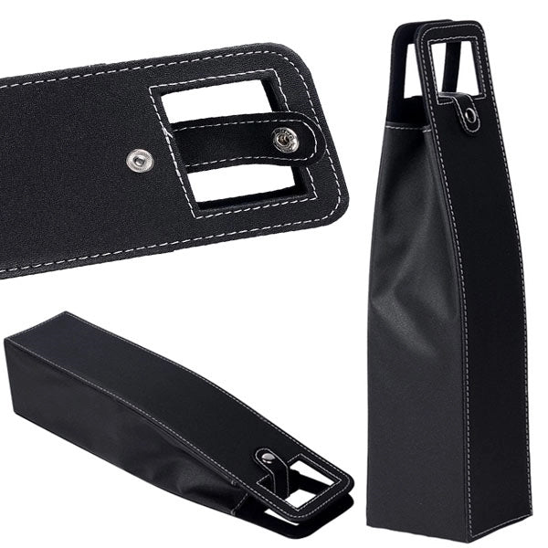 Leather Wine Bottle Tote Bag