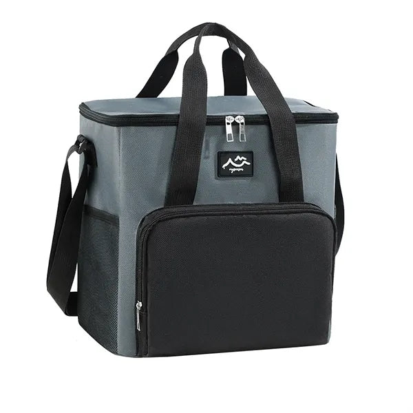 16-Can Color-Block 600D Oxford Insulated Cooler Bag