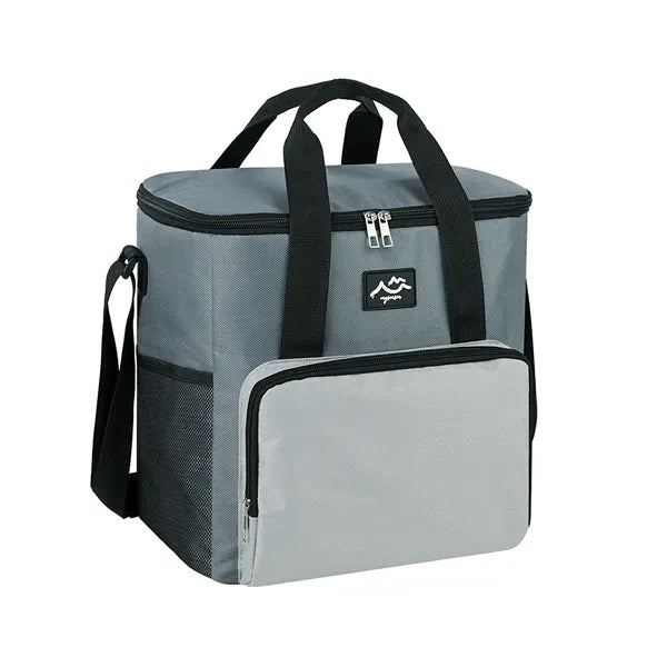 16-Can Color-Block 600D Oxford Insulated Cooler Bag
