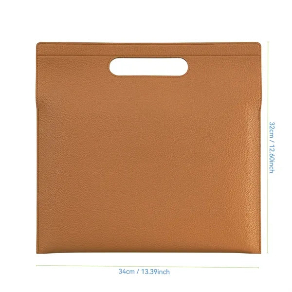 A4 Leather Briefcase With Large Capacity