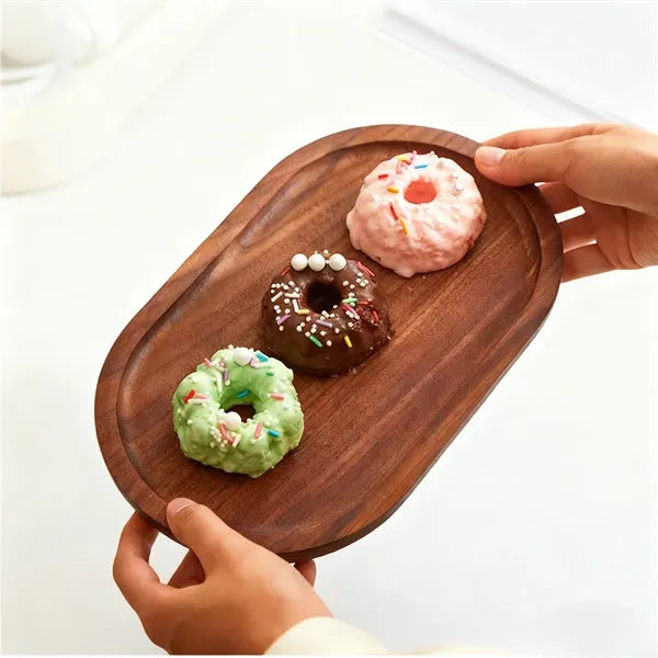 Bread Dried Fruit Wooden Plate