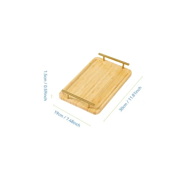 Bamboo Cake Plate For Tea Baking