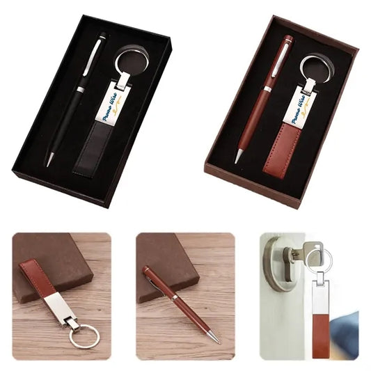 Ballpoint Pen Keychain Gift Box Set Portable