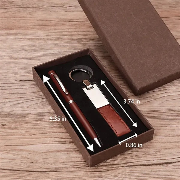Ballpoint Pen Keychain Gift Box Set Portable