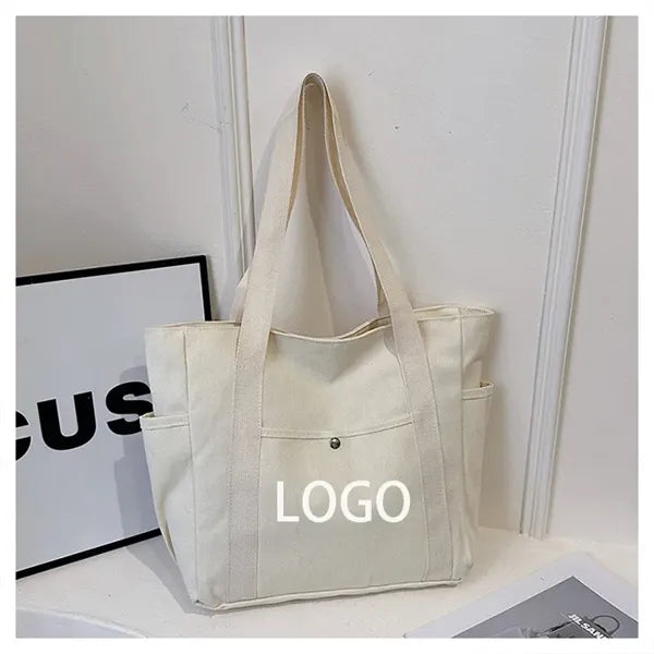 Canvas Shoulder Tote Bag