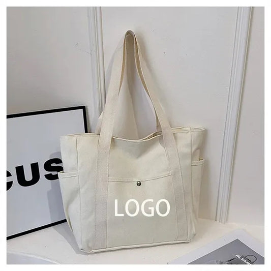 Canvas Shoulder Tote Bag